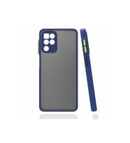 Samsung Galaxy M32 Uyumlu Kılıf Zore Hux Kapak (Lacivert)