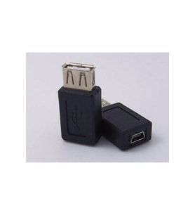 Usb Dişi Mini Usb Dişi 5 Pin Dişi Çevirici Aparat (Siyah)