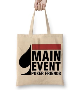 Main Event Poker Friends Bez Çanta Uzun Saplı