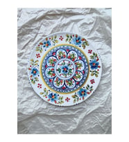 Dekoratif Duvar Tabağı Mutfak Bahçe Balkon Süsü Desenli Çiçekli Renkli Mandala Etnik Tabak No:29