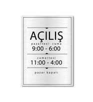 Açılış Kapanış Mesai Saatleri