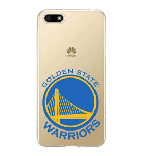 Huawei Y5 2018 Uyumlu Kapak Golden State Warriors Tasarımlı Şeffaf Silikon Kılıf