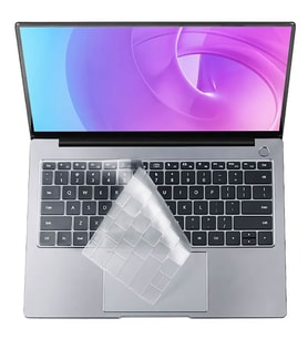 Apple Macbook 13.3' Air 2020 A2337 Uyumlu Zore Klavye Koruyucu Transparan Buzlu Silikon Ped (Renksiz)