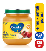 Nessiworld Elma Şeftali Püresi Kavanoz Maması 125 Gr
