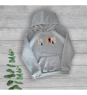 Explore Göğüs Baskılı Unisex Oversize Siyah Sweatshirt
