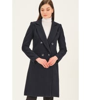 Z6672 DEWBERRY BAYAN PALTO-LACİVERT