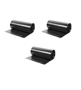 Endüstriyel Hantal Boy Siyah Çöp Torbası Poşeti - 800 Gr. -120 Litre - 120x150 Cm -10 Adetlik 3 Rulo
