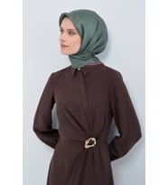Armine Saf İpek Sura Eşarp-2026 İlkbahar-Yaz- 952800D (Yeşil)