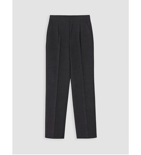 LCW Comfort Antrasit Regular Fit Kadın Pileli Kumaş Pantolon