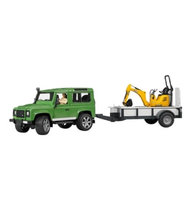 Bruder Land Rover Arazi Aracı & Jcb Mini Kazıcı BR02593