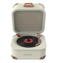 Mikado MD-62BT 5W 1200mAh Krem TF Kart + Bluetooth Destekli Klasik Retro Müzik Kutusu