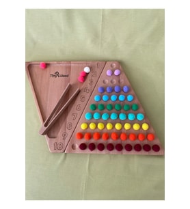 Eğitici Oyuncak Montessori Ahşap Sayı ve Renk Eşleştirme Oyunu