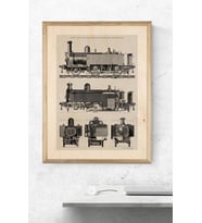 Train Ahşap Tablo