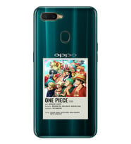 Oppo A5S/AX7/A12 Uyumlu One Piece Desenli Şeffaf Telefon Kılıfı