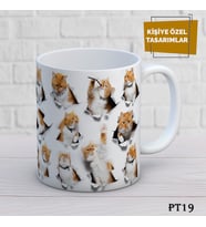 Patili Dostlarımız Temalı İsme Özel Kupa Bardak