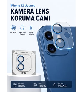 Iphone 12 Kamera Lens Koruyucu 9H Temperli Cam