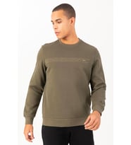 Maraton Comfort Erkek Bisiklet Yaka Açık Haki- Sweatshirt
