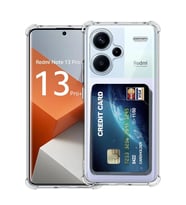 Newface Xiaomi Redmi Note 13 Pro Plus Kılıf Kart Şeffaf Silikon - Şeffaf