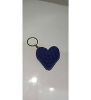 Amigurumi Dağıtmalık Düğün Kına Nikah Toptan Örgü Kalp Anahtarlık (Çok Renkli)