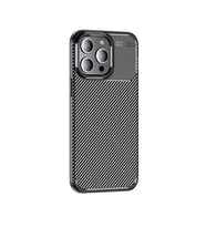 iPhone 15 Pro Kılıf Negro Karbon Tasarım Silikon Kılıf (Siyah)