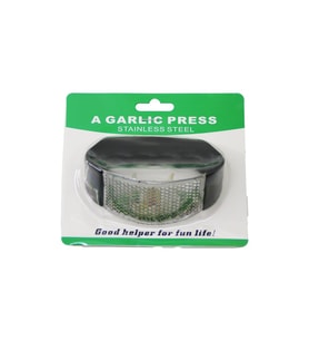 GARLIC PRESS  METAL ZIRH MODELİ SARIMSAK EZİCİ  PLASTİK TUTAMAÇLI (4767)