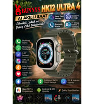 Apple iPhone 11 Pro Uyumlu Ultra 4 AI Akıllı Saat IP67 Su Geçirmez what sapp Sesli Mesaj Gönderme AMOLED Bluetooth Aramalı
