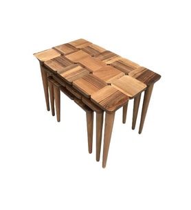 Zigon ST 17951 Klasik KARE Tabla MODEL Kayın Retro Ayk Parlak Ceviz Natüre Elyapı