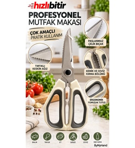 ByMyHand Paslanmaz Çelik Çok Amaçlı Mutfak Makası