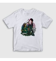 Presmono Unisex Çocuk Beyaz Ellie Oyun Last Of Us T-Shirt 357697tt