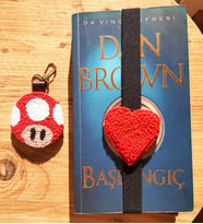 Mi-Knitting, El Yapımı Hediyelik  Kitap Ayracı Ve Anahtarlık