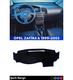 Opel Zafira A 1999-2003 3d Torpido Koruma Kılıfı - Ön Göğüs Kaplama - Mavi Şerit
