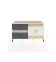 Kronos Konsol 4 Raflı 3 Çekmeceli 2 Kapaklı 176x59x99 Aytaşı-Aytaşı/Antrasit