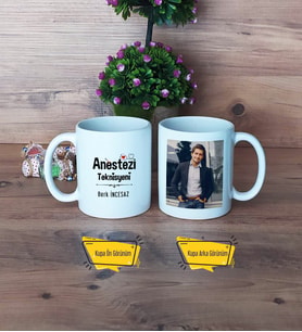 Anestezi Teknisyeni Kupa Bardak Beyaz Fotoğraflı Tıp Bayramı Hediyesi
