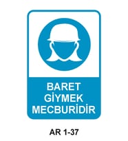 İŞ GÜVENLİĞİ UYARI LEVHASI 1 ADET PVC 21 X 29CM