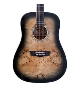 Washburn Deep Forest Burl Black Fade Akustik Gitar