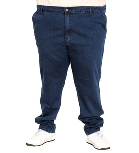 Mode XL Büyük Beden Erkek Kot Pantolon Yan Cep CHINO 18880 Mavi