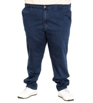 Mode XL Büyük Beden Erkek Kot Pantolon Yan Cep CHINO 18880 Mavi