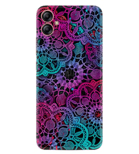 Samsung Galaxy A05 Kılıf Silikon Desen Özel Seri Colurful Mandala 1667