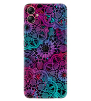 Samsung Galaxy A05 Kılıf Silikon Desen Özel Seri Colurful Mandala 1667