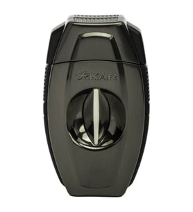 Xikar Flip Dual Gunmetal V & Düz Puro Makası Kesici (Karışık)