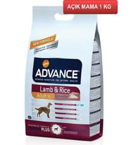 Advance Lamb Rice Kuzu Etli Yetişkin Köpek Maması 1 Kg AÇIK