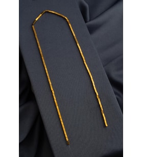 Hematit Doğal Taş Parlak Gold Dikdörtgen Kesim 2x4mm Dizi