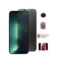 Iphone 13 Iphone 13 Pro Mat Hayalet Ekran Privacy Tam Kaplayan Kırılmaz Cam Seramik Ekran Koruyucu