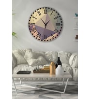 Retro Tasarımlı Duvar Saati 35x35 Cm (Baskılı)