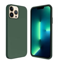 Apple iPhone 13 Pro 6.1'' İçi Kadife Silikon Kılıf Haki