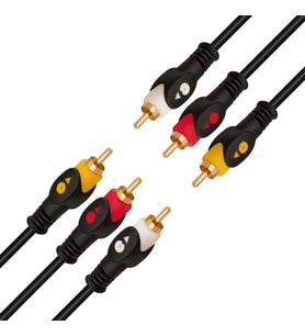 Powermaster 1.5 Metre 3RCA-3RCA Kablo