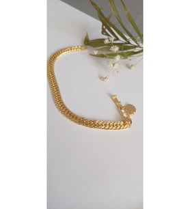ÇELİK BİLEKLİK XUPİNG ALTIN KAPLAMA DORİKA 22 AYAR GOLD RENK GARANTİLİ ANTİALERJİK KUYUMCU MODEL