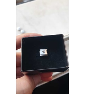 ÇELİK CHARM CHARM V HARFİ İSİM TARİH BAŞ HARF YAZILIR 9 MM