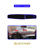 RENAULT 12 - Toros   KAPAKLI TORPİDO KORUMA HALISI MAVİ KENAR