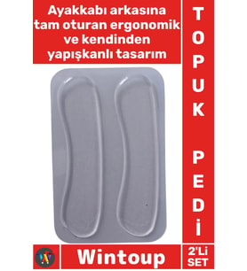 #TopukPedi Ayakkabı Arkası Jel Ortopedik Konforlu Koruyucu 2’li Silikon Topuk Vurma Engelleyici Ped